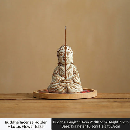 Wabi-Sabi Ceramic Incense Holder | Minimal Zen Incense Burner for Meditation & Mindful Living