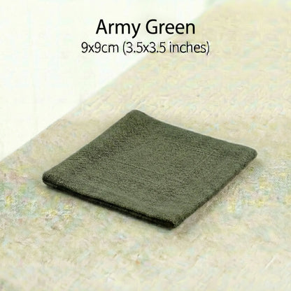 Wabi-Sabi Fabric Coasters - Absorbent Cotton Linen Tea Cup Mats for Home & Office