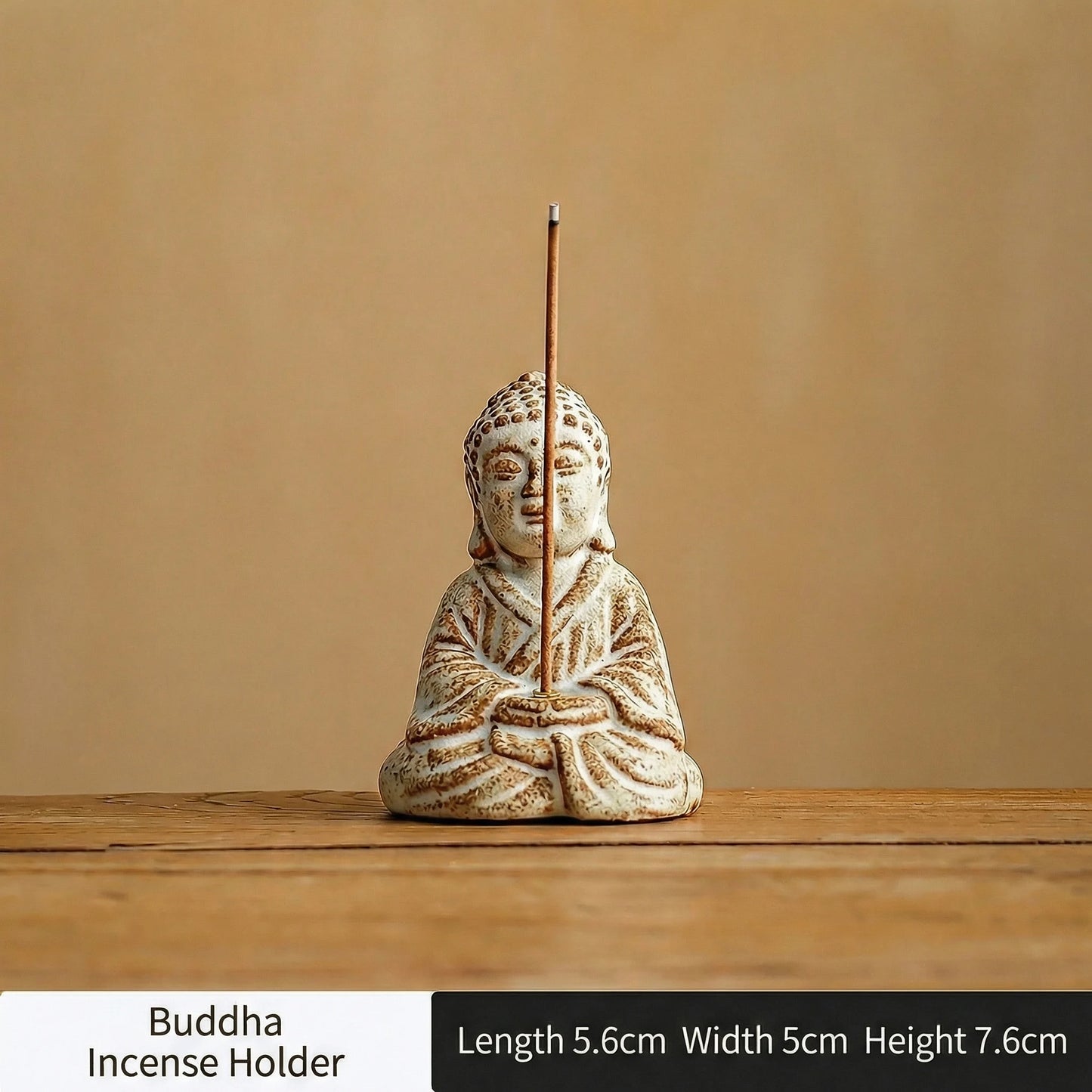 Wabi-Sabi Ceramic Incense Holder | Minimal Zen Incense Burner for Meditation & Mindful Living