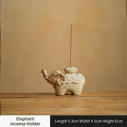 Wabi-Sabi Ceramic Incense Holder | Minimal Zen Incense Burner for Meditation & Mindful Living